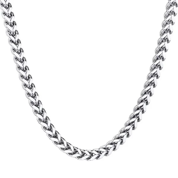 Classy Men 5mm Silver Franco Chain Necklace