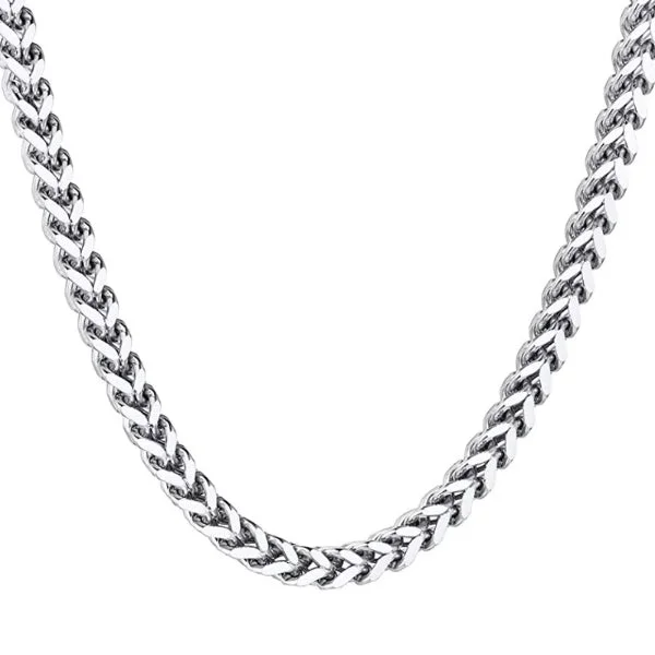 Classy Men 6mm Silver Franco Chain Necklace