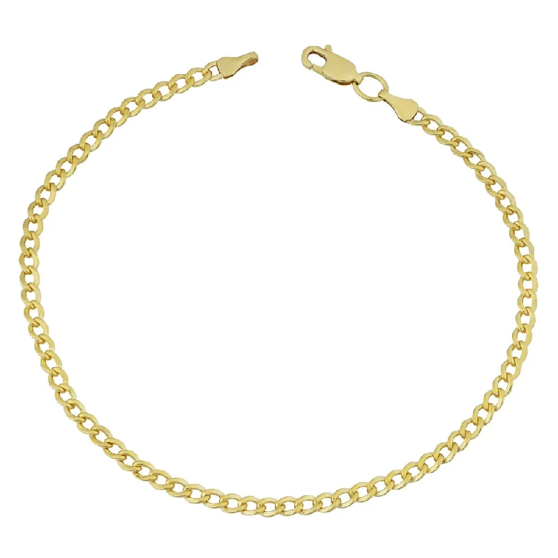 14k Yellow Gold Filled 3.2mm High Polish Miami Cuban Link 8.5-inch Bracelet