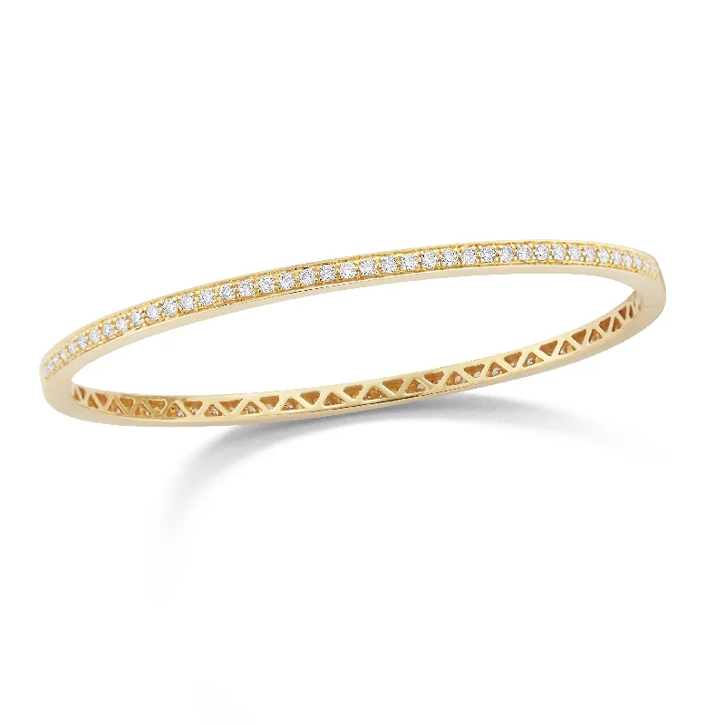 Pave Diamond Eternity Bangle Bracelet