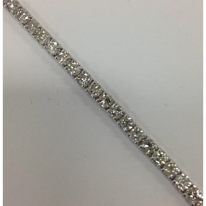 7ct Diamond Tennis Bracelet White Gold Women's 7" Round Cut