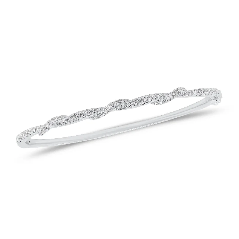 Diamond Twist Bangle