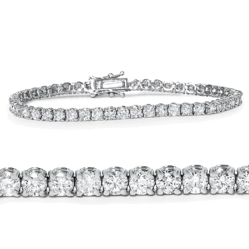 Pompeii3 14k White Gold 5ct TDW 7-inch Diamond Tennis Bracelet