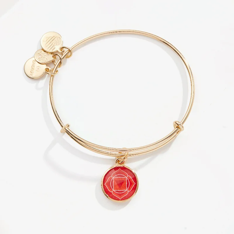 Root Chakra Charm Bangle Bracelet