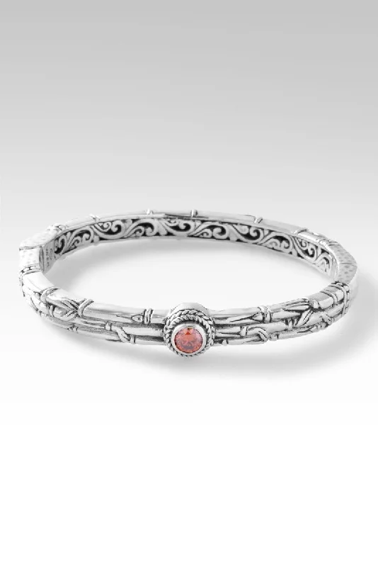 Steadfast and Resilient Bangle™ in Bali Sunrise™ Mystic Moissanite