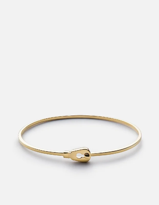 Thin Centra Cuff, Gold Vermeil