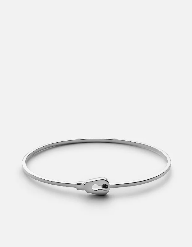 Thin Centra Cuff, Sterling Silver