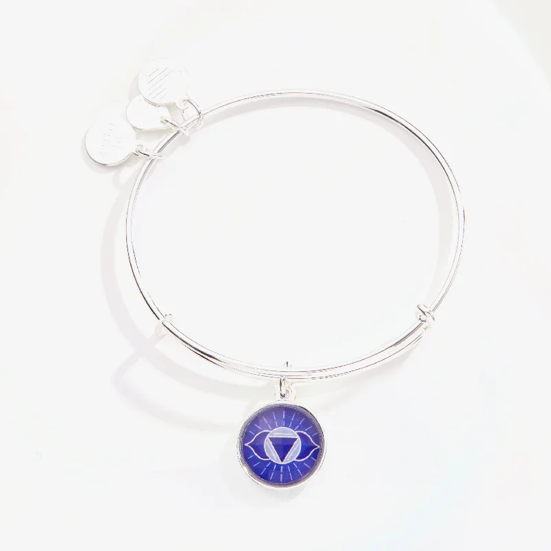 Third Eye Chakra Charm Bangle Bracelet