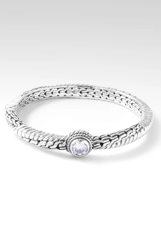 Trust the Journey Bangle II™ in Moissanite