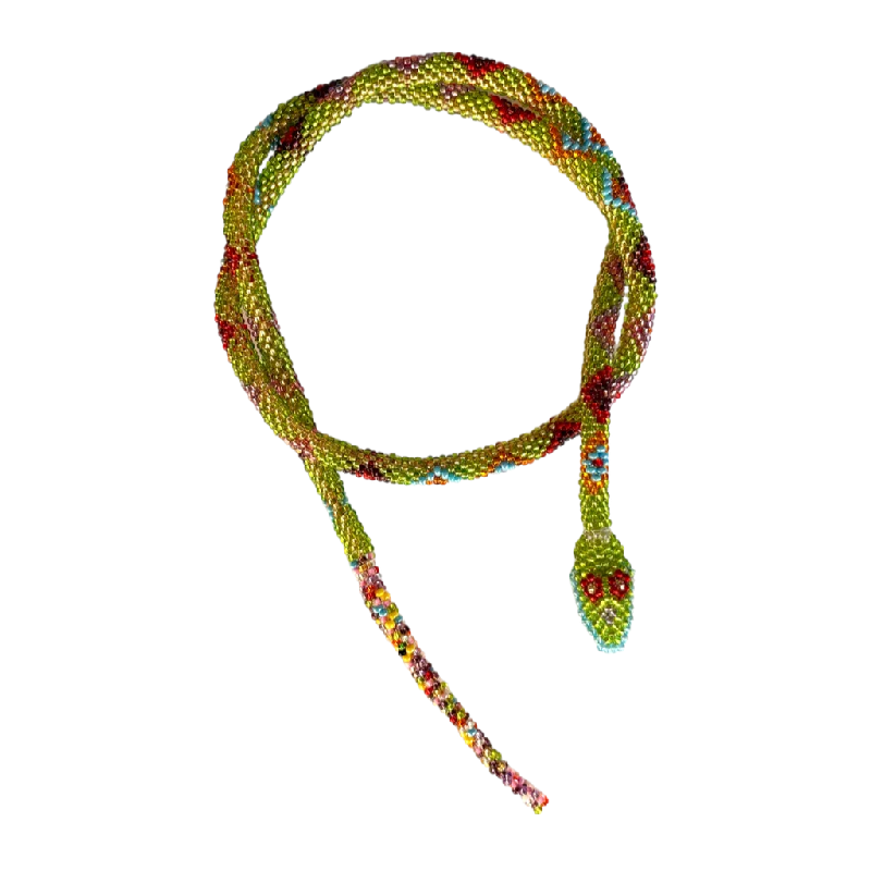 Amori Mori Collar Serpiente Verde