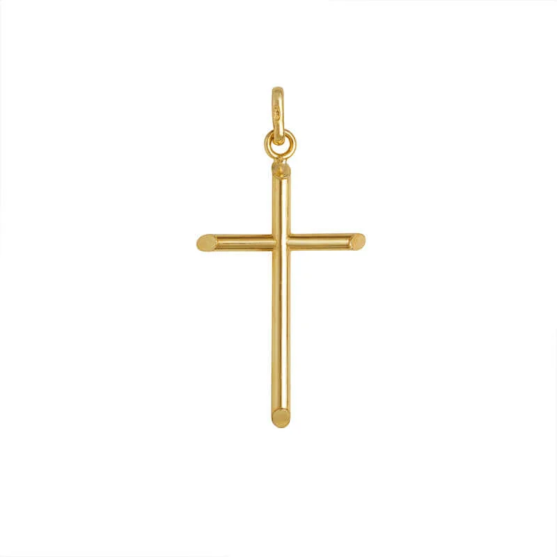 CLASSIC CROSS PENDANT - VERMEIL SILVER