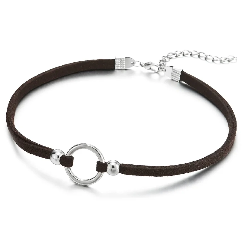 D-Metal Color:Silver; Cotton Cord Color:Brown