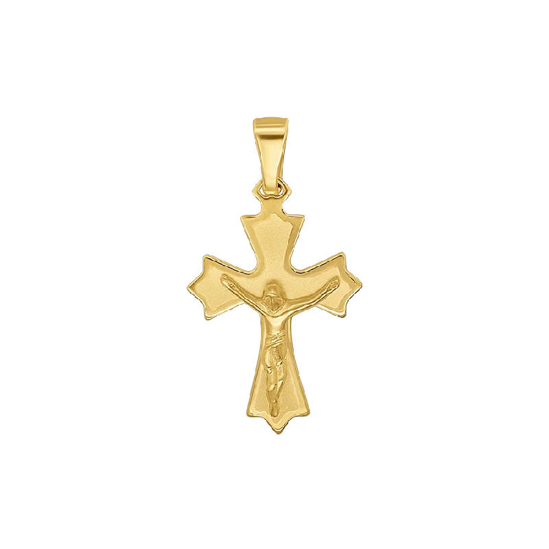 CRUCIFIX PENDANT - GOLDEN SILVER