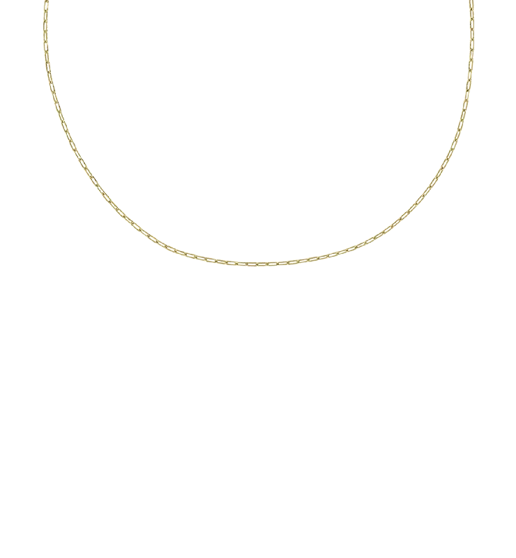 Link Plain Necklace 14K