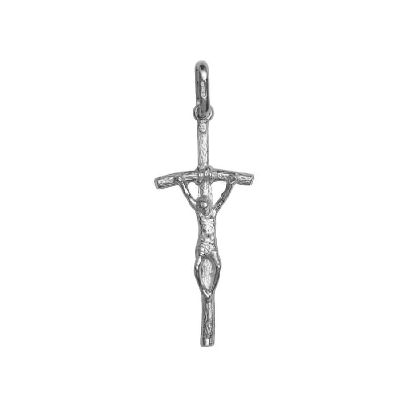 PASTORAL - CRUCIFIX PENDANT - WHITE GOLD