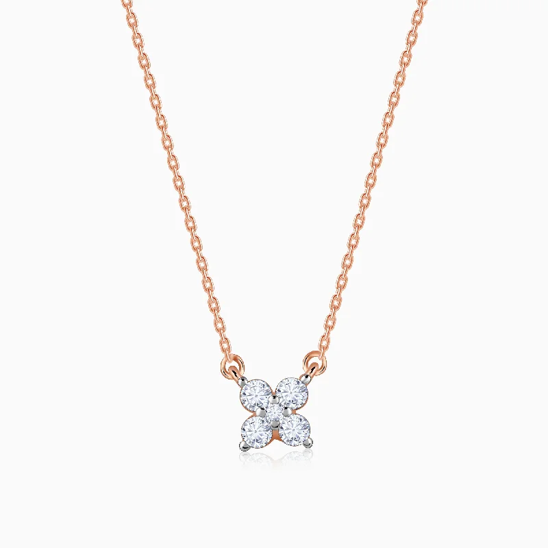 Rose Gold Amorette Diamond Necklace