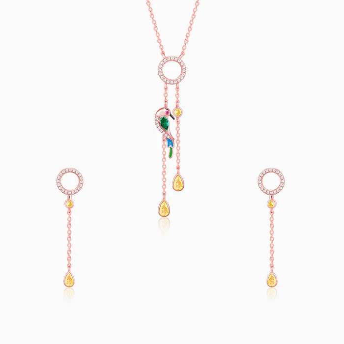 Rose Gold Swinging Bird Set