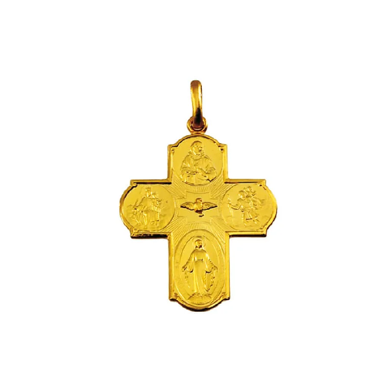 SCAPULAR - CROSS PENDANT - METAL