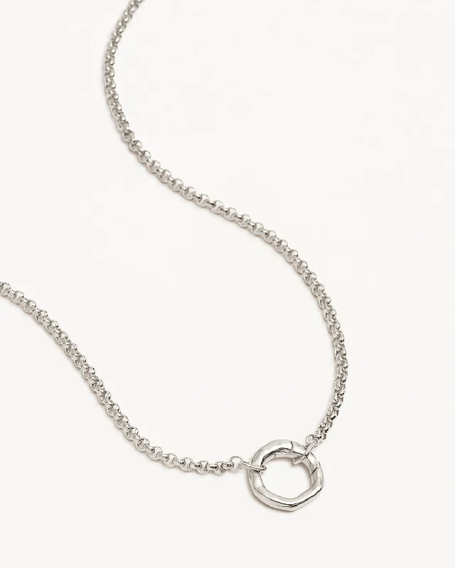 Sterling Silver Horizon Annex Link Necklace