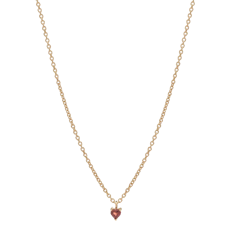 Burning Heart Necklace 14K