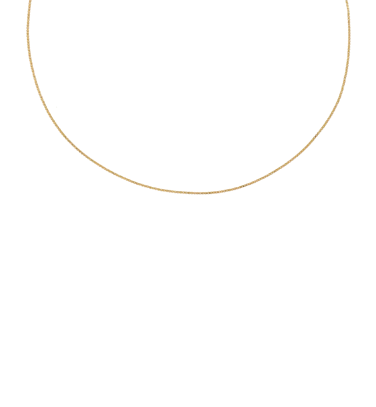 Venetian Plain Necklace 14K