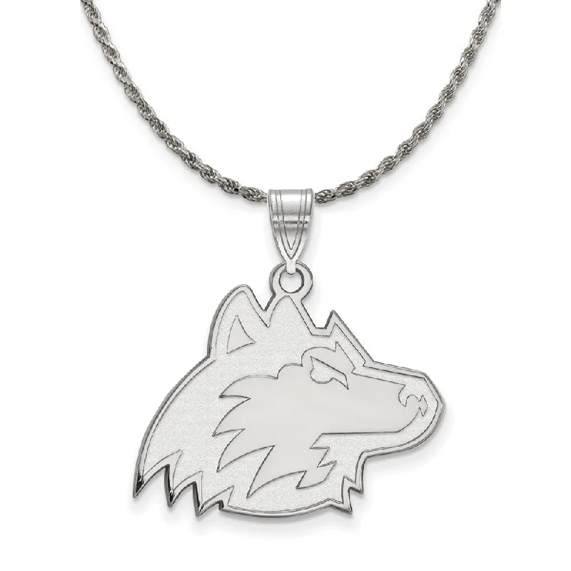 Sterling Silver Northern Illinois U. Large Pendant Necklace