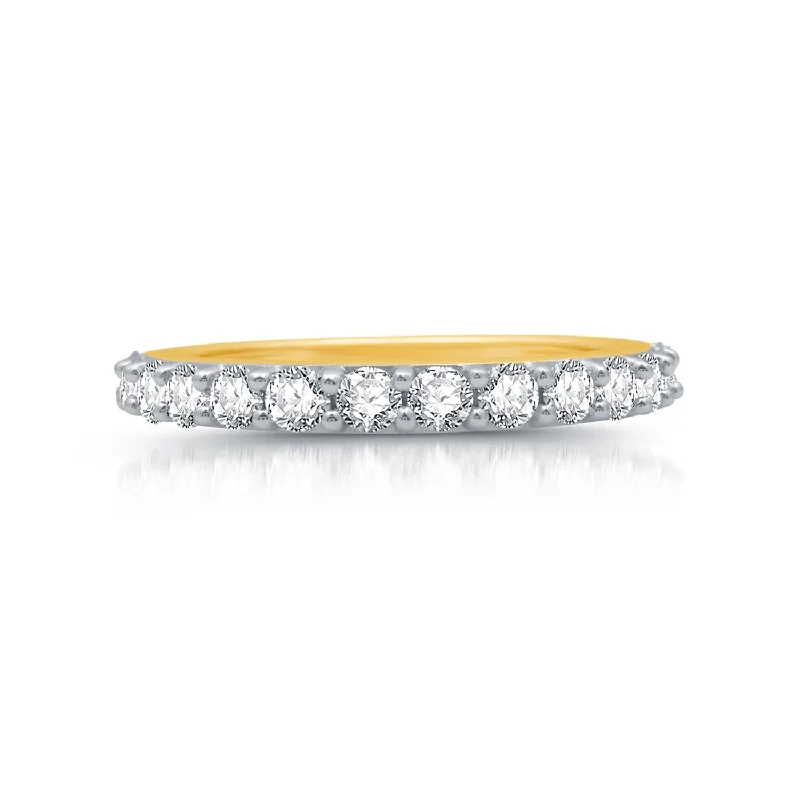 1 CTW Diamond Anniversary Ring in 10KT Yellow Gold