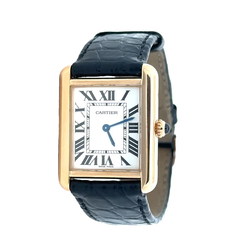 18k Yellow Gold Cartier Tank Wristwatch ca. 2009