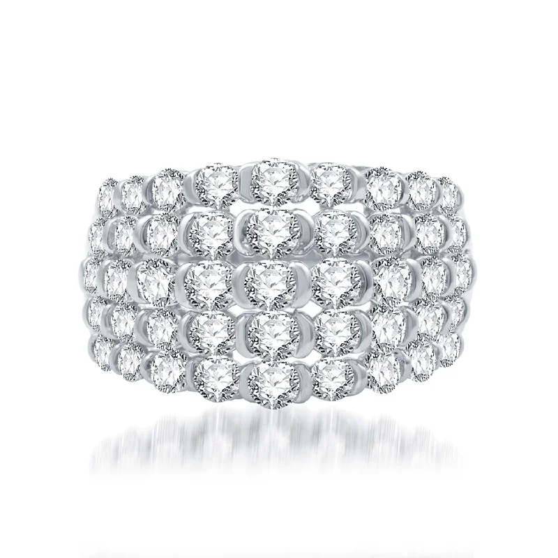 2 CTW Diamond Anniversary Ring in 10KT White Gold