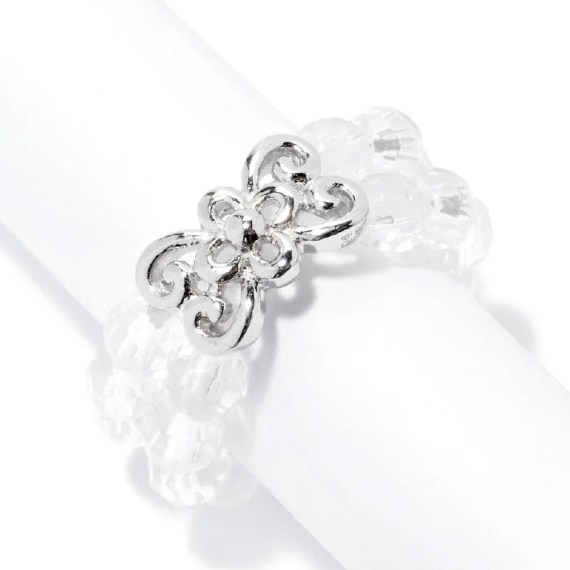 925 Sterling Silver Crystal Ring