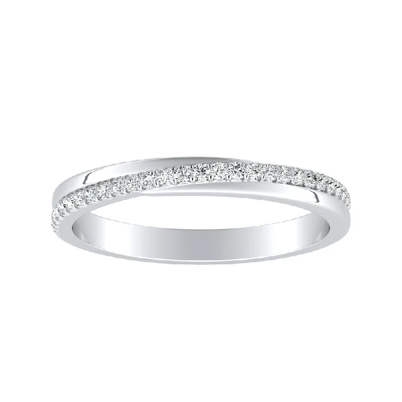 Auriya 1/8ctw Round Diamond Wedding Band 18k Gold