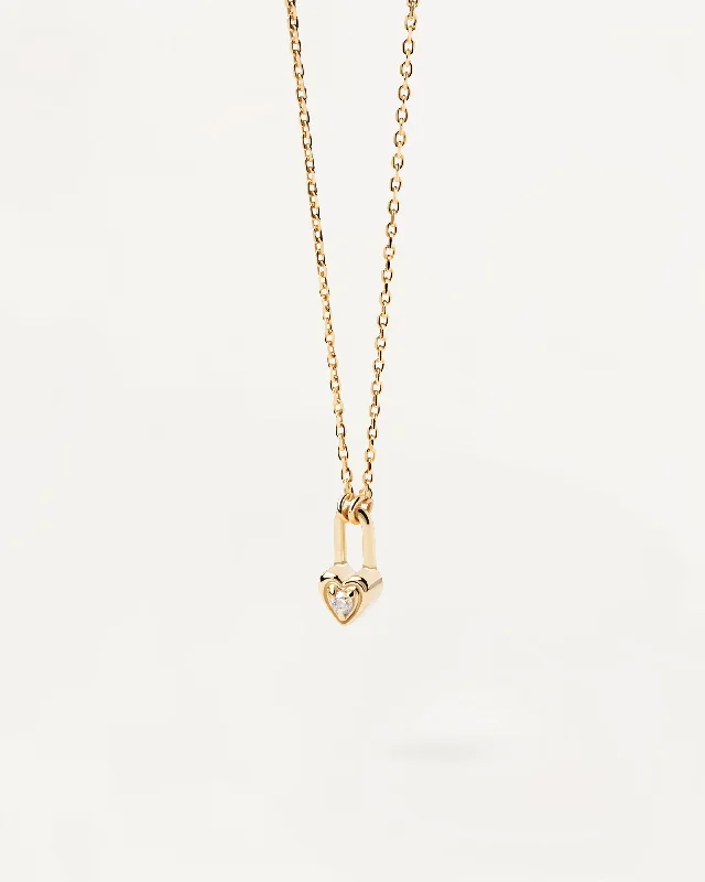 Heart Padlock Necklace