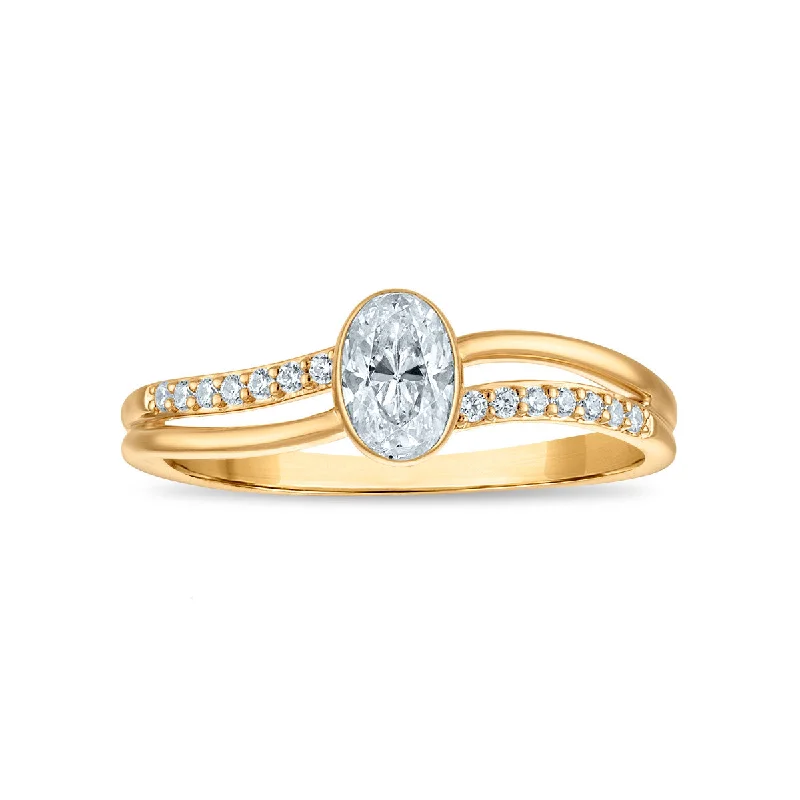 LoveSong EcoLove 1/2 CTW Lab Grown Diamond Promise Ring in 10KT Yellow Gold