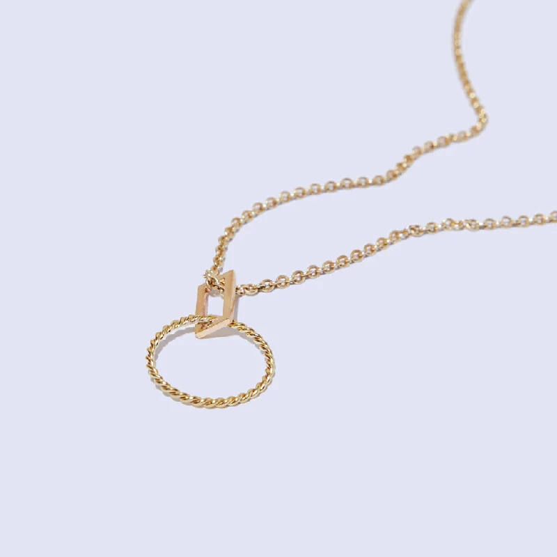 Mooring Charm Necklace - Brass