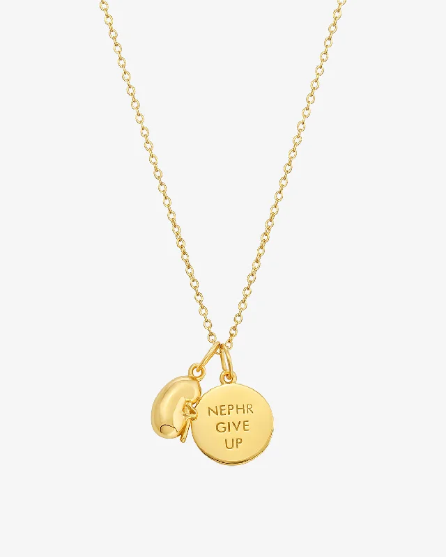 Nephr Give Up Charm Necklace