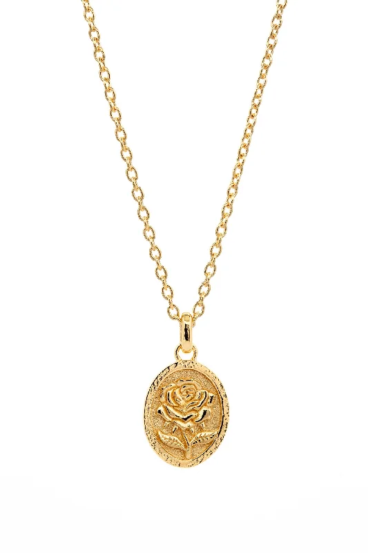 Rose Necklace I Gold