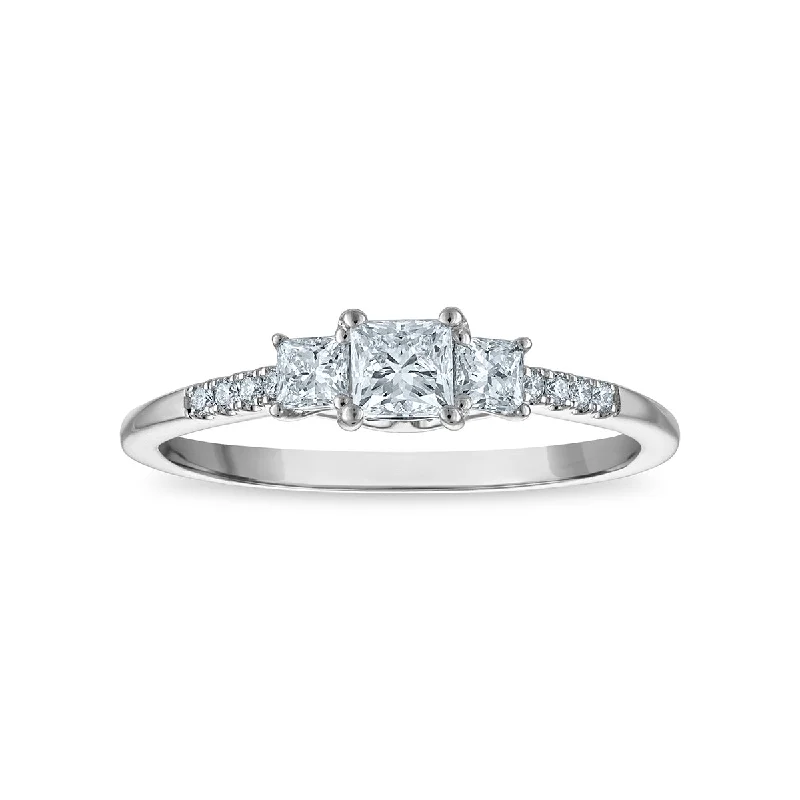 Signature EcoLove 1/2 CTW Lab Grown Diamond Ring in 14KT White Gold