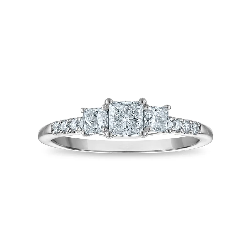 Signature EcoLove 3/4 CTW Lab Grown Diamond Ring in 14KT White Gold