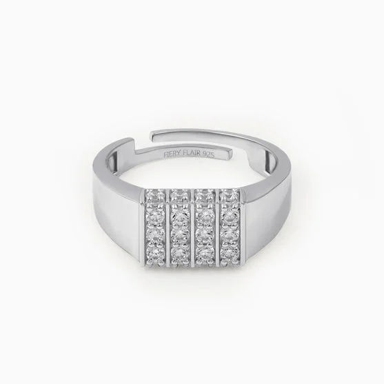 Stylish Men's Silver Ring