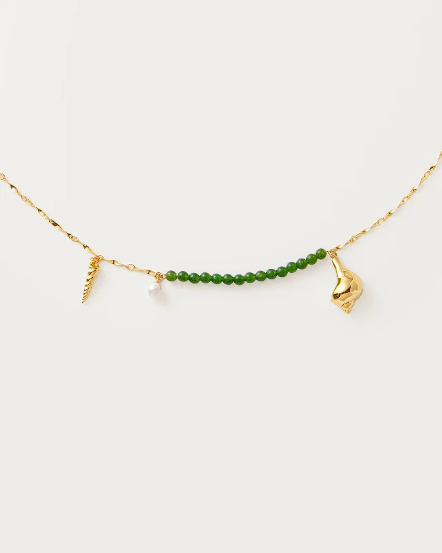 The Siren Waist Chain in Vert