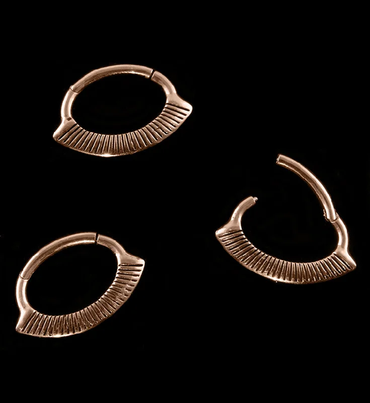 16G Rose Gold PVD Novel Septum Clicker