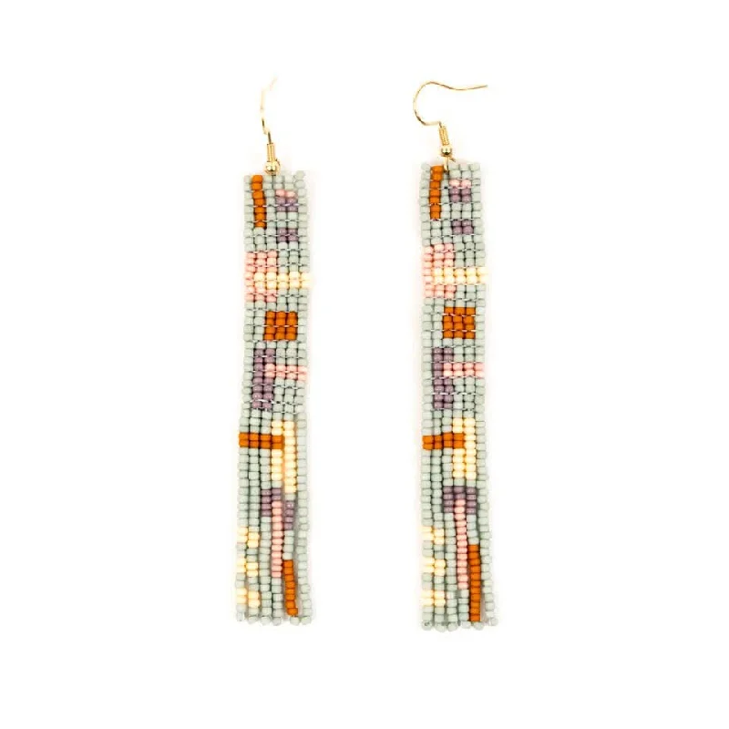 Honey Dew Cuadra Fringe Earrings