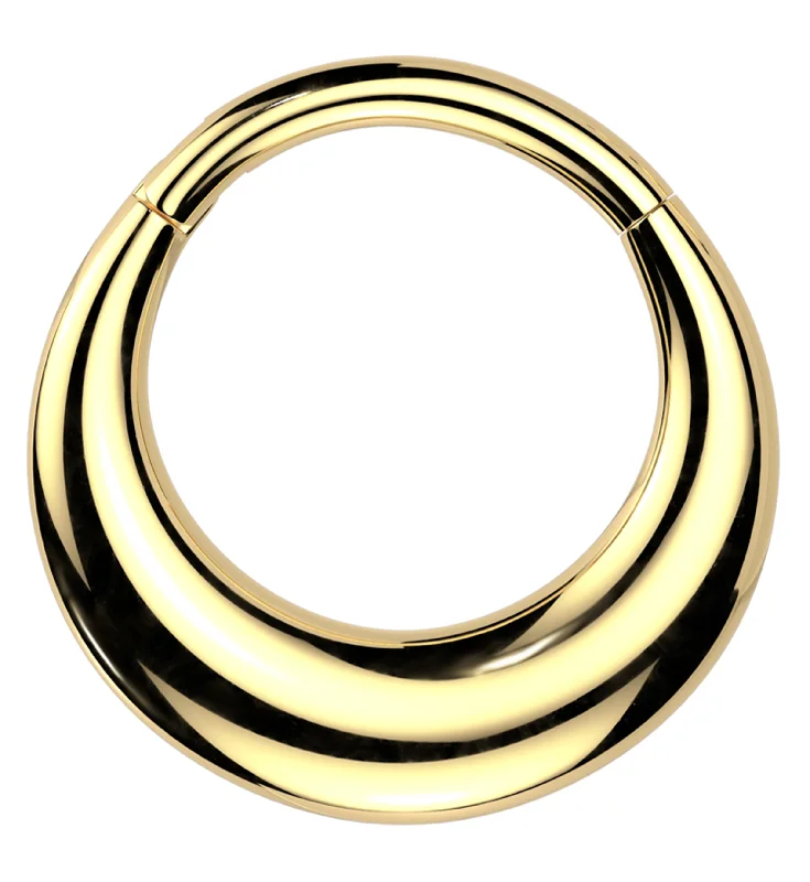 Gold PVD Vast Stainless Steel Hinged Segment Ring