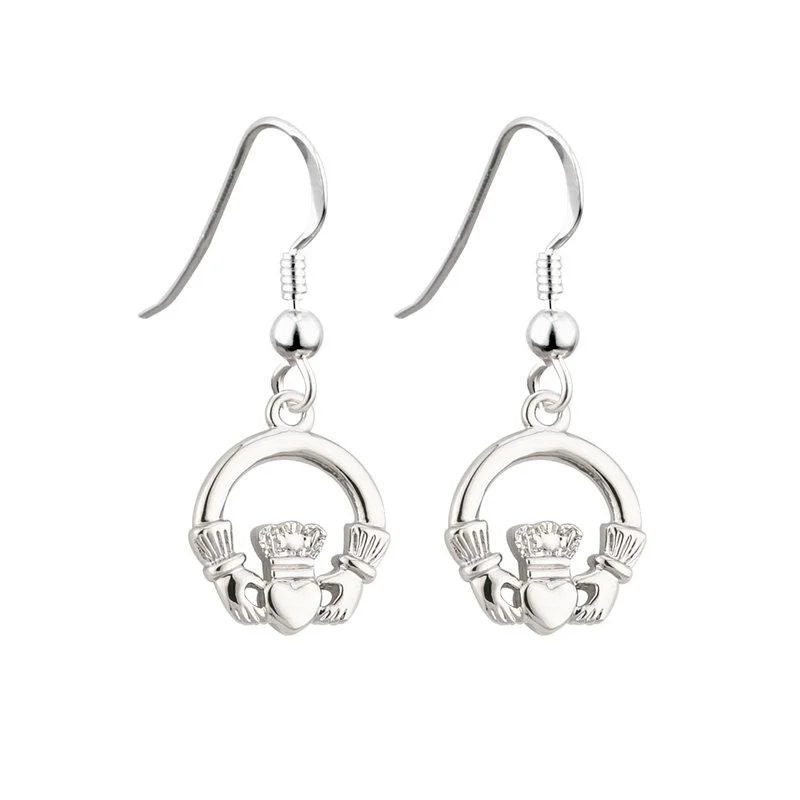 Claddagh Drop Earrings