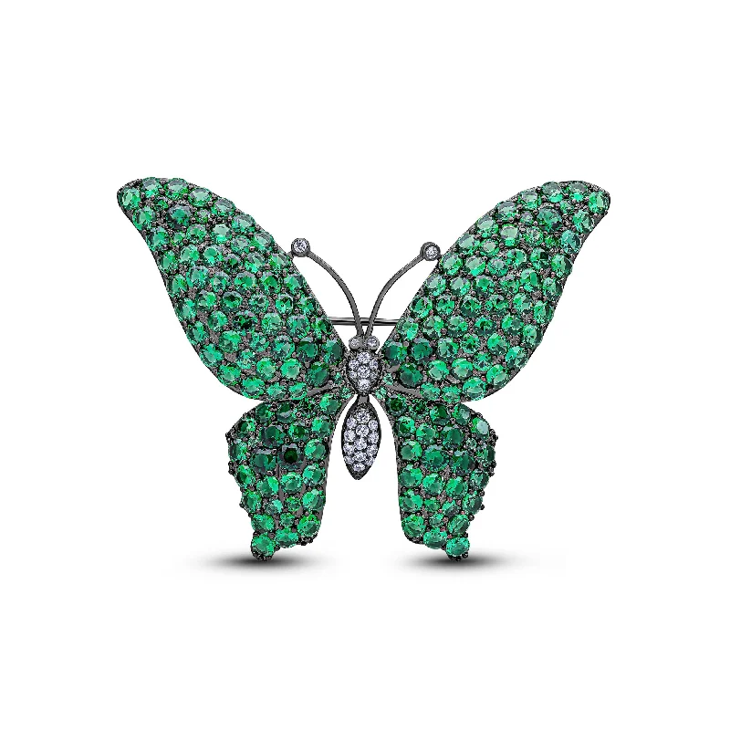 Butterfly Brooch (Emerald)