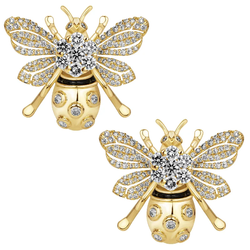 Earrings - Diamond (Enamel)