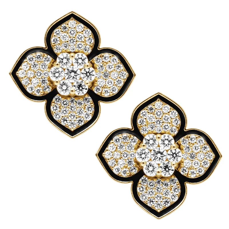 Earrings - Diamond (Enamel)