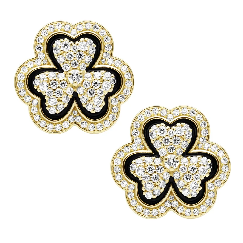 Earrings - Diamond (Enamel)