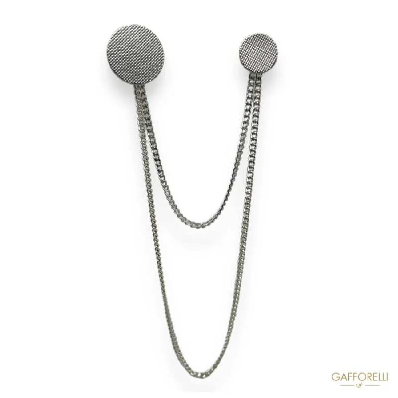 Metal Pendant Brooch U410 - Gafforelli Srl