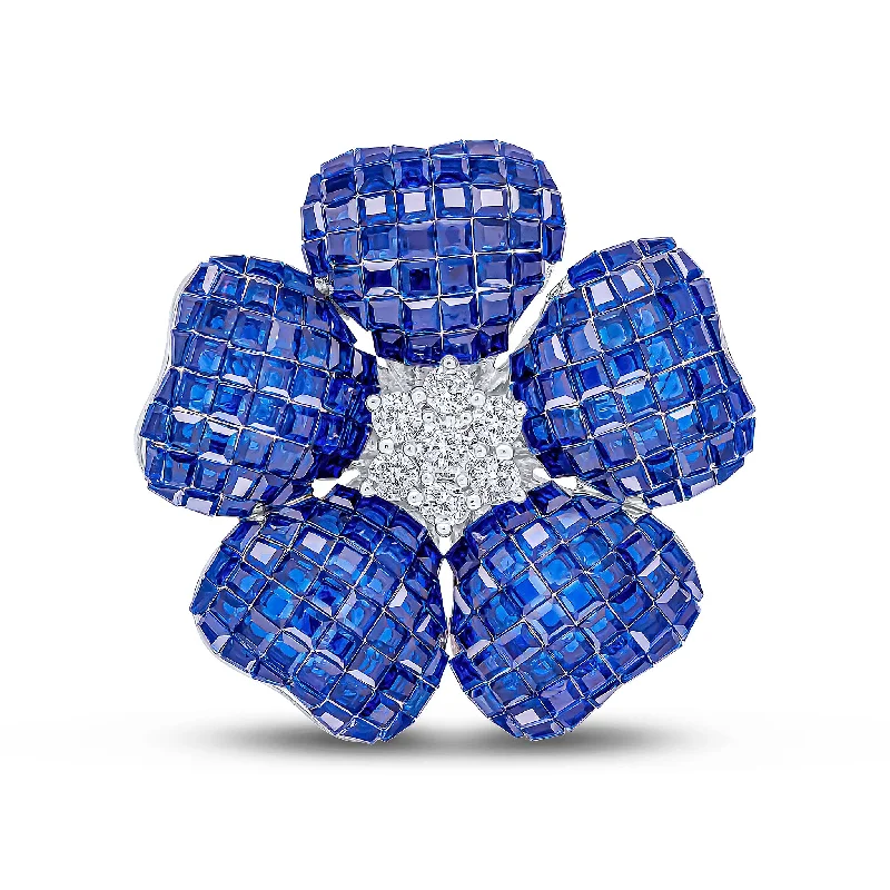 Rhoda Brooch (Sapphire)